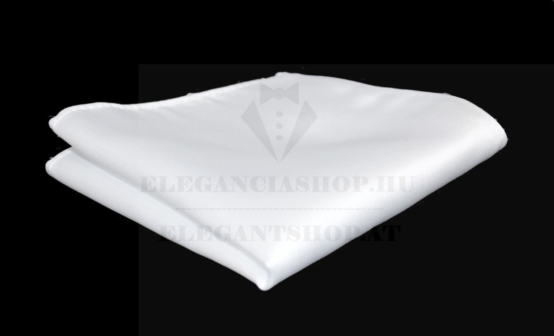 Szatén nyakkendő szett - Fehér Egyszínű nyakkendő